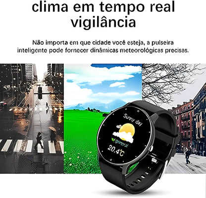 Smartwatch Esportivo BW0223 Ultra Fino IP67 Redondo