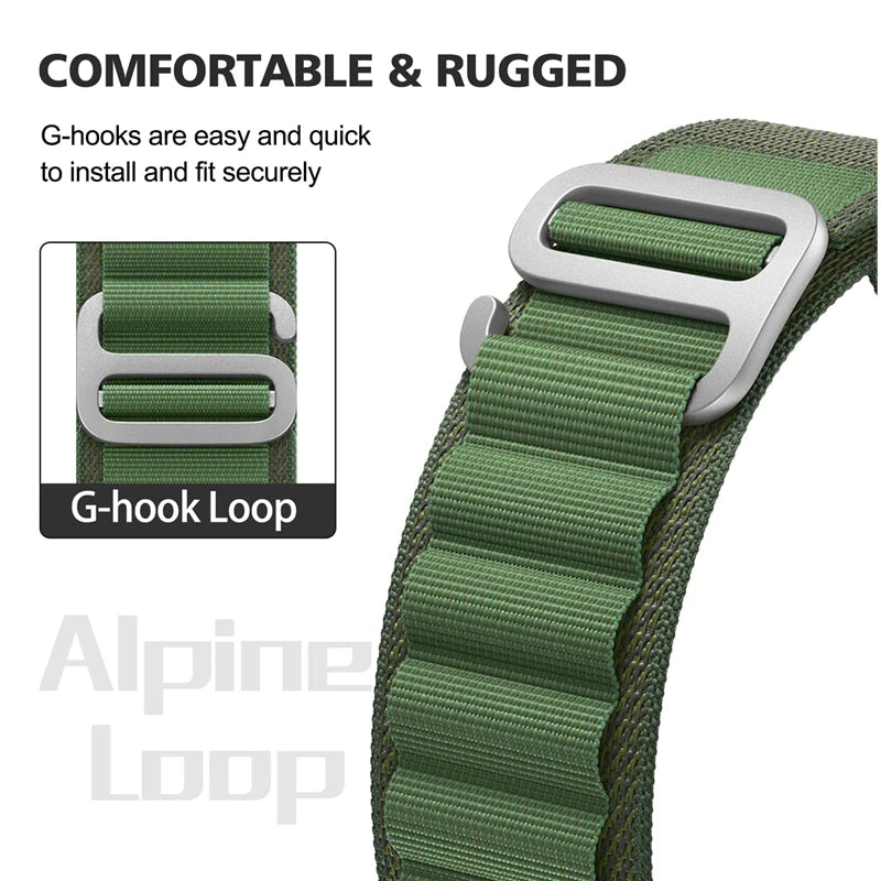 Pulseira Loop Alpinista Para Smartwatch 49/45/44/42 mm Com Trava De Segurança